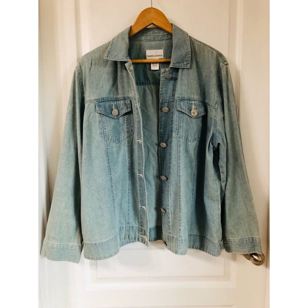 DRAPERS & DAMONS CHAMBRAY JACKET SZ XL